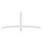 Ekena Millwork Bellingham Architectural Grade PVC Gable Bracket, 84"W x 35"H x 2"D x 4"F, 10/12 Pitch GBP084X35X0204BEL00 - alternate 5